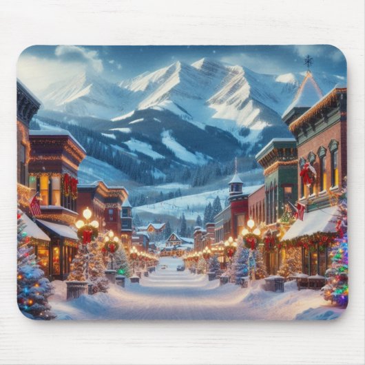 Tapis De Souris Wonderland d'hiver en Crested Butte, Colorado (Devant)