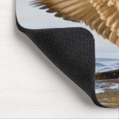 Tapis De Souris Wood Duck mal flapping wings in wetland (Coin)