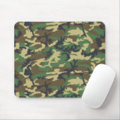 Tapis De Souris Woodlands Camouflage Outdoorsman Cadeau (Avec souris)