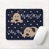 Tapis De Souris Woof Sleep Sleep Polka Dot Mouse Pad (Avec souris)