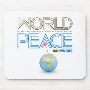 Tapis De Souris WORD® QUOTIDIEN paix" Mousepad "du monde