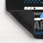 Tapis De Souris World Diabetes Awareness Blue Ribbon T1d Warrior T (Coin)