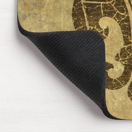 Tapis De Souris Worn Fleur De Lis (Coin)