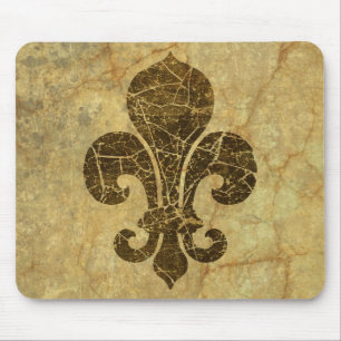 Tapis De Souris Worn Fleur De Lis