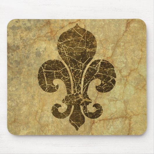 Tapis De Souris Worn Fleur De Lis (Devant)