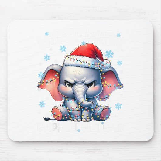 Tapis De Souris Worst White Elephant Ever Christmas Xmas Under 15  (Devant)