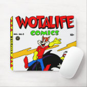 Tapis De Souris Wotalife Comics Mousepad des années 1940 (Avec souris)