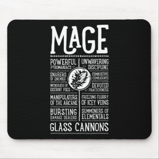 Tapis De Souris Wow Mage Joueur de Jeu de Rôle 