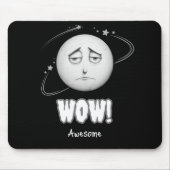 Tapis De Souris "Wow" moonface Black Mousepad (Devant)