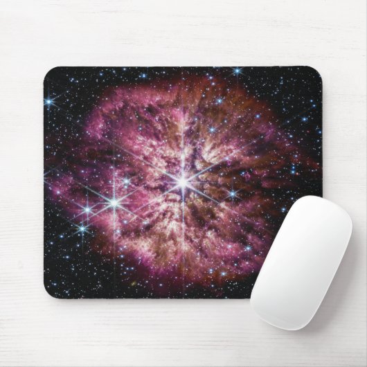 Tapis De Souris WR 124 Star & Nebula | Étoiles brillantes | JWST (Avec souris)