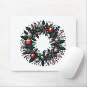 Tapis De Souris Wreath de Noël (Avec souris)