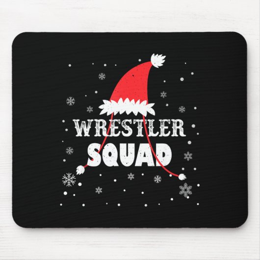 Tapis De Souris Wrestler Squad Christmas Wrestling Matching Xmas  (Devant)