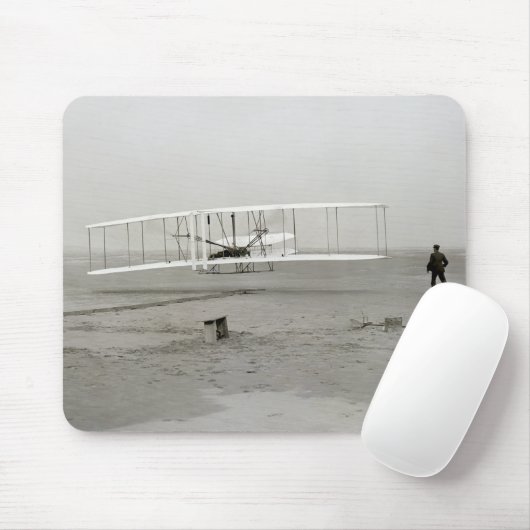Tapis De Souris Wright Brothers Flyer First Plane Flight Aviation (Avec souris)