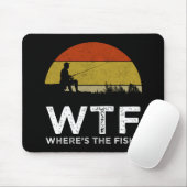 Tapis De Souris WTF - Où est le poisson ? (Avec souris)