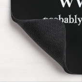 Tapis De Souris Wwjd Probably Flip Tables Funny Christian Humor (Coin)