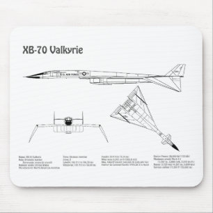 Tapis De Souris XB-70 Valkyrie - Plans de plan d'avion BD