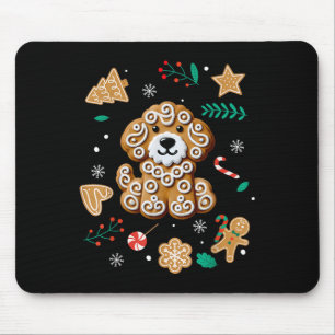 Tapis De Souris Xmas Chien pain d'épices Goldendoodle Golden Doodl