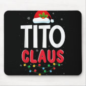 Tapis De Souris Xmas Light Tito Santa Claus Christmas Matching Cos (Devant)