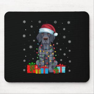 Tapis De Souris Xmas Lights Père Noël Allemand Pointeur court chie