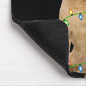 Tapis De Souris Xmas Lights Santa Hat Brussels Griffon Dog Christm (Coin)