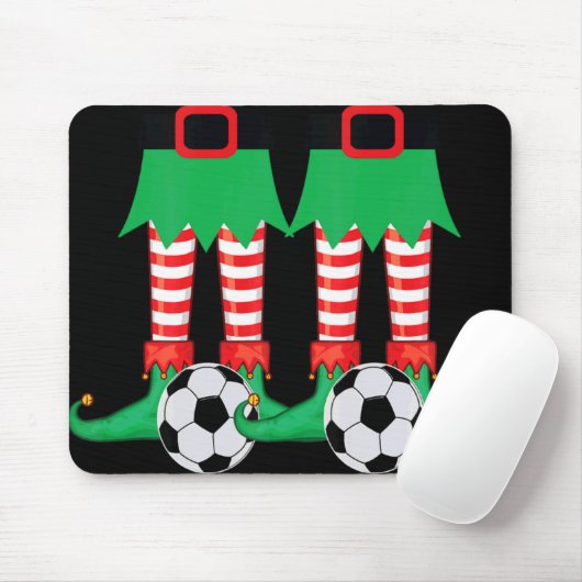 Tapis De Souris Xmas Matching Soccer Elf Pajama Christmas Team S T (Avec souris)