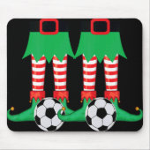 Tapis De Souris Xmas Matching Soccer Elf Pajama Christmas Team S T (Devant)