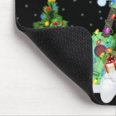 Tapis De Souris Xmas Tree Lights Santa Hat Musical Ukulele Guitar (Coin)