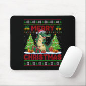Tapis De Souris Xmas Tree Ugly Style Santa Hat Alligator Christmas (Avec souris)
