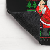 Tapis De Souris Xmas Ugly Sweater Style Santa Playing Cricket Chri (Coin)