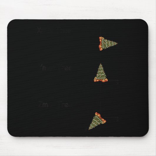 Tapis De Souris Xmas Ymas Zmas Tree Math Nerd Christmas (Devant)
