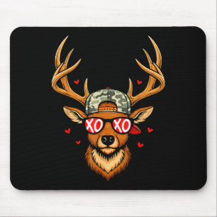 Tapis De Souris Xoxo Saint-Valentin buck camouflage cerf rétro cha