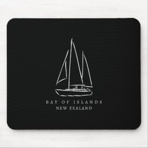 Tapis De Souris Y des îles Nouvelle-Zélande Souvenir Groupe de yac