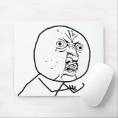 Tapis De Souris Y U NO (original) - Mousepad (Avec souris)