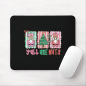 Tapis De Souris Y'all Are Nuts Nutcracker Merry Christmas Funny Xm (Avec souris)