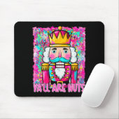 Tapis De Souris Y'all Are Nuts Nutcracker Merry Christmas Funny Xm (Avec souris)