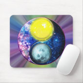 Tapis De Souris Yang-Yin / Soleil-Lune (Avec souris)