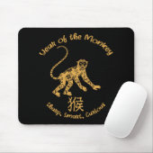 Tapis De Souris Year Of Monkey Traits Chinese Zodiac Chinese New Y (Avec souris)
