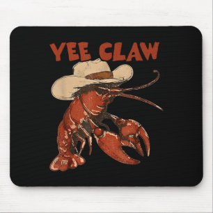 Tapis De Souris Yee Claw Drôle Vintage Ébullition d'écrevisses Caj