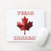 Tapis De Souris Yeeah Canada Drapeau Maple Leaf Mousepad (Avec souris)