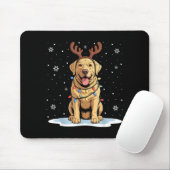 Tapis De Souris Yellow Lab Labrador Christmas Reindeer Dog Lover X (Avec souris)