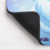 Tapis De Souris Yéti de Noël/hiver mignon (Coin)