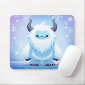 Tapis De Souris Yéti de Noël/hiver mignon (Avec souris)