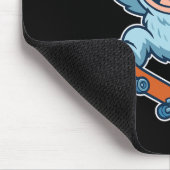 Tapis De Souris Yeti Snowll Skateboard Fun  (Coin)