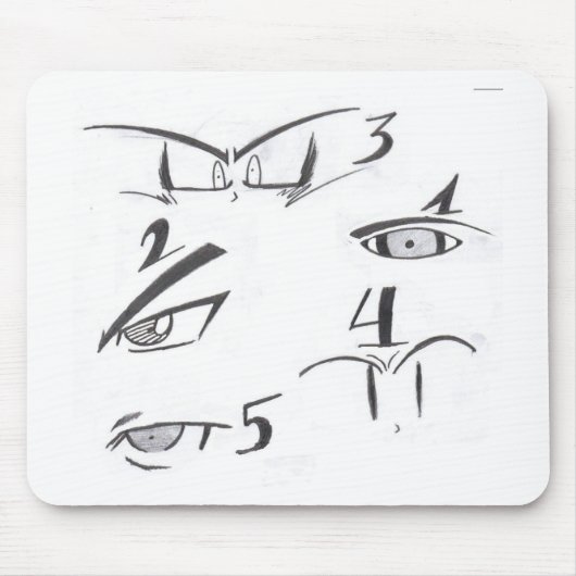 Tapis De Souris Yeux (Devant)