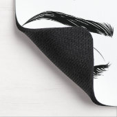 Tapis De Souris Yeux avec de longs cils et fronts (Coin)