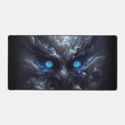 Tapis de souris Yeux Bleus Fumée (Recto)