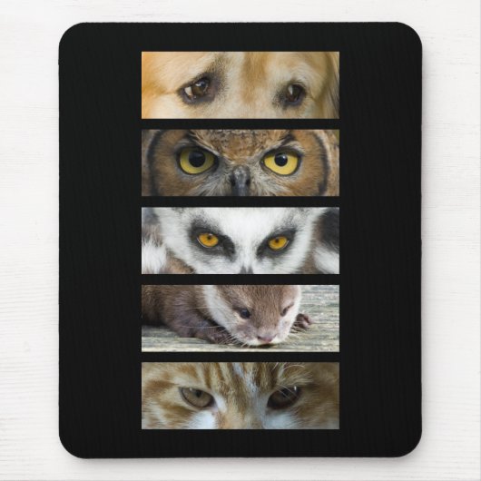 Tapis de souris - yeux d'animaux (Devant)