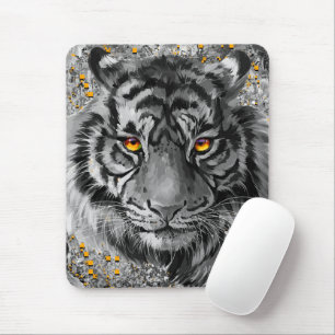 Tapis De Souris Yeux de tigre orange   Tiger coloré Pad