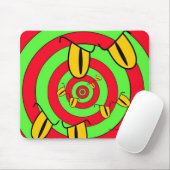 Tapis De Souris Yeux effrayants Mousepad (Avec souris)