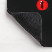 Tapis De Souris Yeux Rouges Effrayants (Coin)